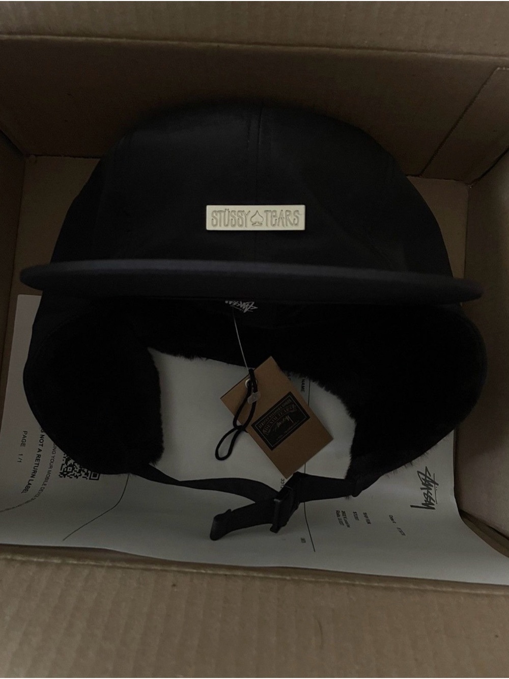 Stussy Denim Tears Earflap Cap